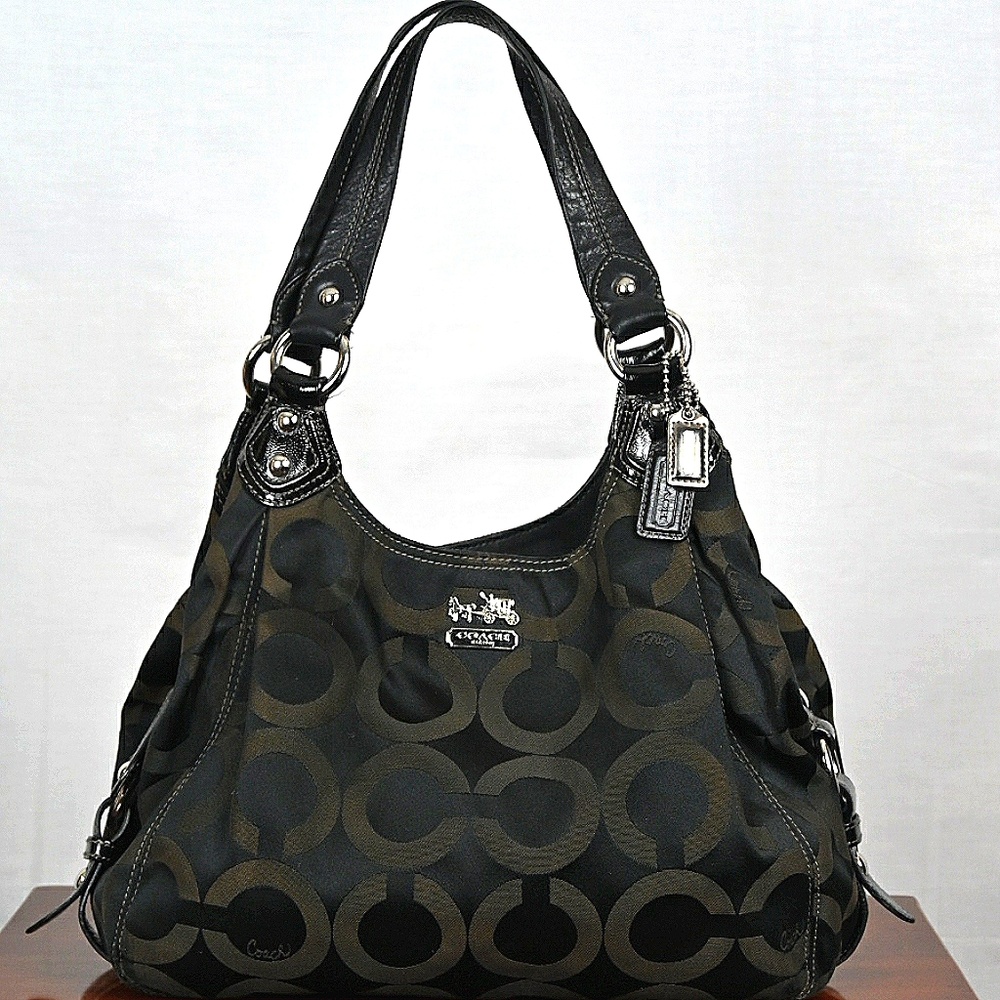 Coach Madison Maggie OP Art Hobo Bag